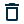 Blue trash can icon representing delete or remove action.